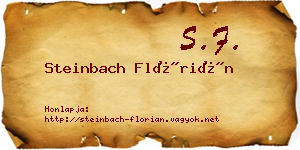 Steinbach Flórián névjegykártya